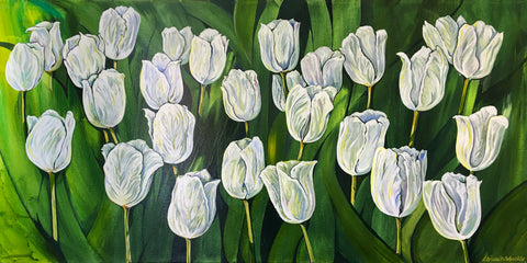elisabeth arbuckle ~ White Tulips