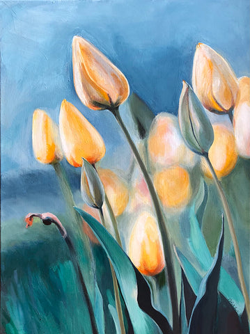 elisabeth baechlin ~ Yellow Tulips (sold)