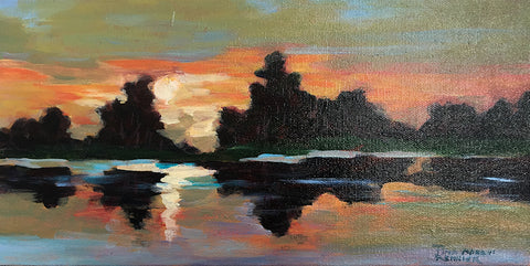pina manoni-rennick ~ Rideau River Sunset (sold)