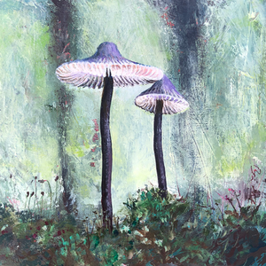 elisabeth baechlin ~ Mushrooms in the Woods (series)