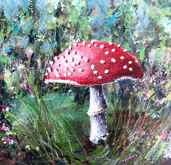 elisabeth baechlin ~ Mushrooms in the Woods (series)
