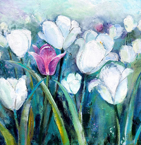 elisabeth baechlin ~ White Tulips